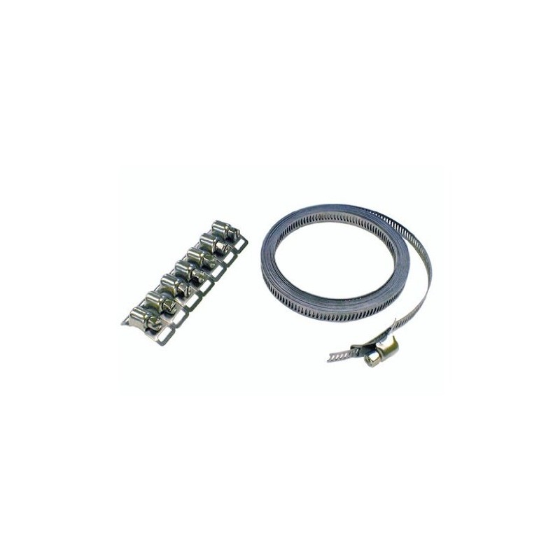 STRAIGHT 61-975 Stainless Steel Hose Clamp Set, 0.3 inches (8