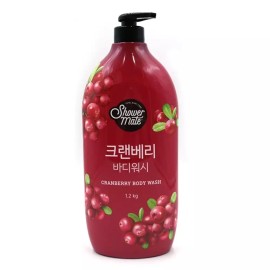 Shower Mate 샤워메이트 크랜베리 바디워시 1200g/워시/쿨바디/스크럽/바디/샤워젤/클렌져/여행용/샤워/비누/휴대용 Shower Mate Cranberry Body Wash 1200g/Cooling Body Scrub/Shower Gel/Cleanser/Travel Sized