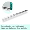25" Shower Door Bottom Deflector for Chrome Framed Shower Door