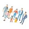 Mini People Figures 1:87 Painted Standing Pose HO Scale for