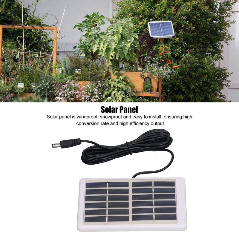 Solar Panel, 6V Solar Panel Lightweight Portable for Water Pumps