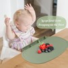 Silicone Placemat with Food Catching Pockets for Baby & Kid,