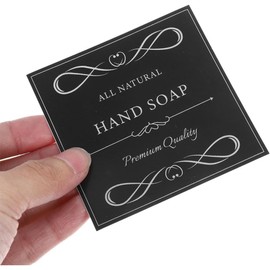 ABOOFAN 12 Etiquetas Impermeables Para Dispensador De Jabón Pegatinas Autoadhesivas Para Botellas De Jabón Y Ducha Organización De Baño