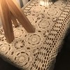 Damanni Rectangular Cotton Handmade Crochet Lace Table Runner Doilies Table