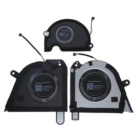 LANDALANYA Replacement New CPU GPU and Small Fan for ASUS ROG Zephyrus M16 2023 GU604 GU604VI GU604VY DFSCL42P06593C DFSCL42P16593C DFS5F22B049545 DC12V (Small 5V) Fan