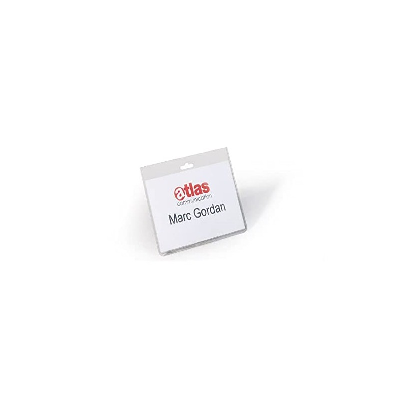 Durable Name Badge with Closed Front | Format 60 x