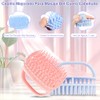 Aplicador de aceite para el cabello con 2 masajeadores para