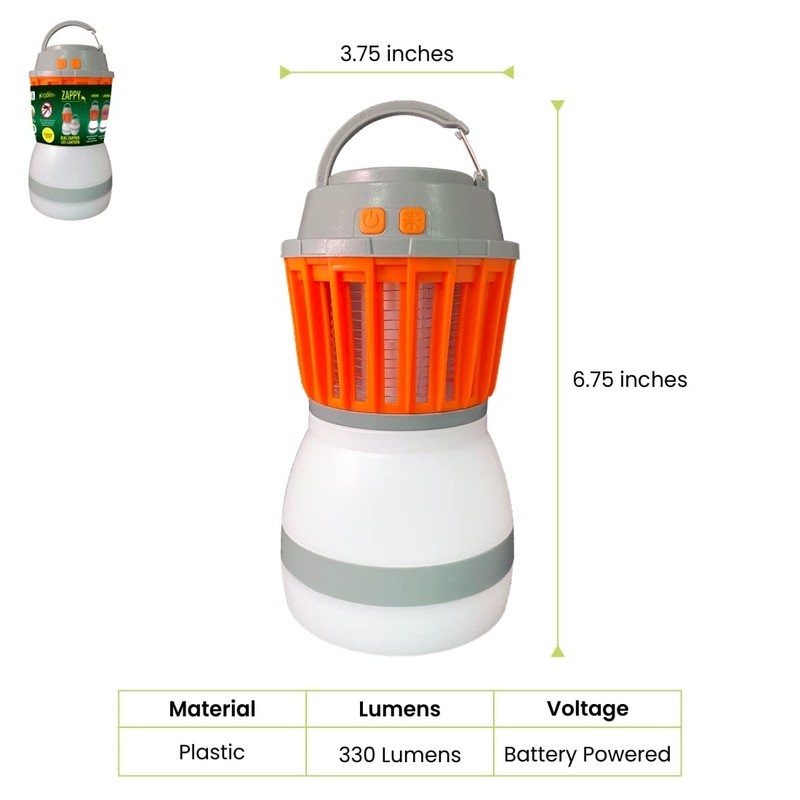 GoGreen Power (GG-ZAPPY) Zappy Rechargeable Lantern with Built in Bug