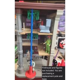 Kenner REPLACEMENT Fire Pole & Base  - Spins - 3D Print For GHOSTBUSTERS FIREHOUSE
