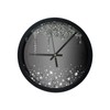 Debedcor Black Diamond Wall Clock Silent Non Ticking, 10 Inch