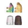 Ieron 10 PCS Hand-Working Sewing Thimble, Metal Finger Shield Ring,