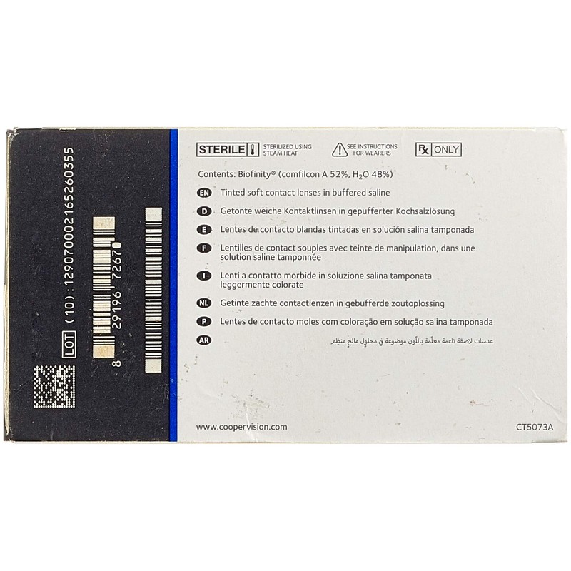 Biofinity 1 month spherical LBIOFSH386-1050