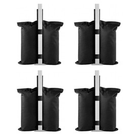 4 Pack Sandbag Weights Bags, Gazebo Weights, 800d Sand Bags without Sand, Gazebo Weights Set of 4 Heavy Duty, Pvc Coating Inside, for Pop-Up Tents, Outdoor Awnings, Gazebos, Trampolines