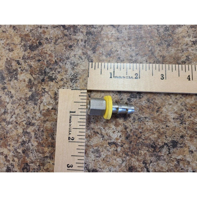 Stainless Steel Push-on Barbed Hose Fitting 3/8" Hose ID, 1/8
