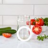 2Pcs White Silicone Jar Gaskets Replacement Rubber Seals Rings Sealing