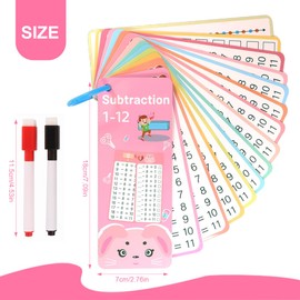 OYZOQ 15 Part Division Charts Learning Mathematics with 2 Markers