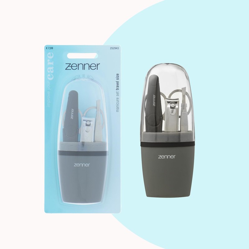 Zenner Compact Manicure Set - Complete with Nail Scissors, Nail