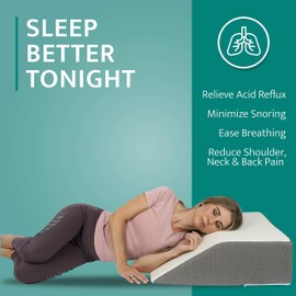 Kӧlbs Leg Elevation Pillow | Chic Jacquard Cover | Bed Wedge Pillow | Knee Pillow Leg Pillow | Wedge Pillow for Legs | Leg, Knee, Ankle Elevation Post Surgery