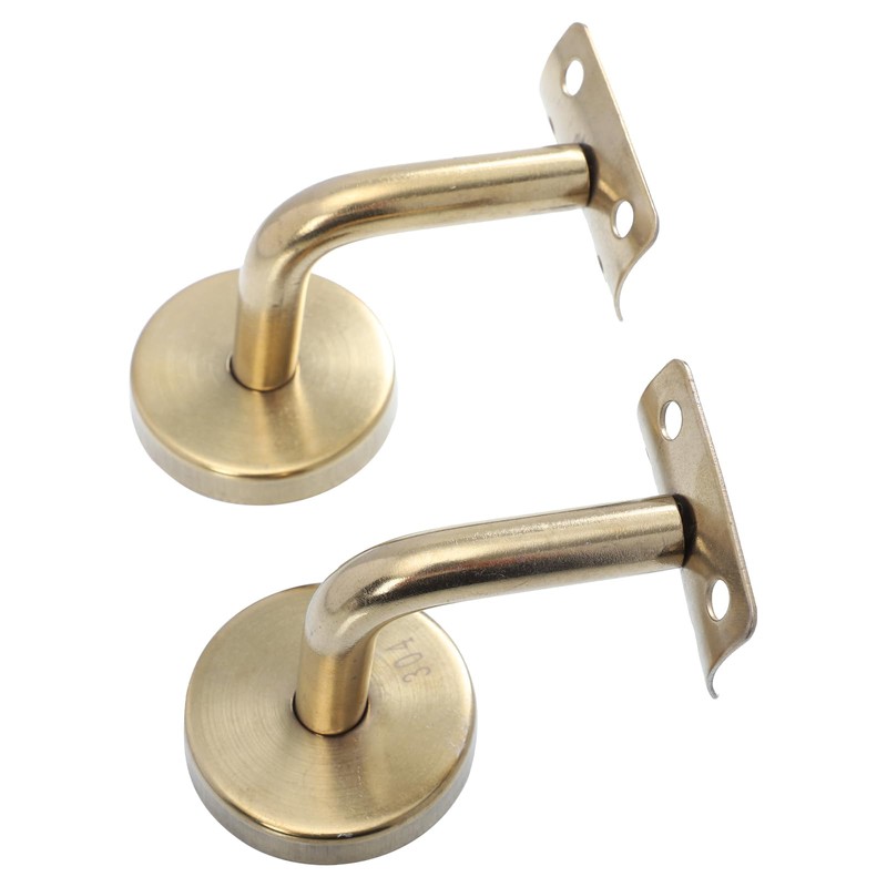 DOITOOL 6pcs Stair Handrail Bracket Wall Rail Bracket Pipe Rack