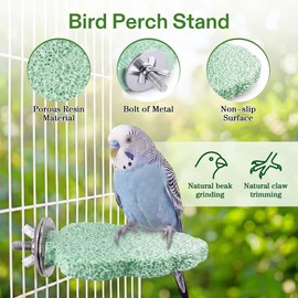 4 PCS Bird Beak Grinding Stone, Bird Perches for Cage, Parrot Perch Stand