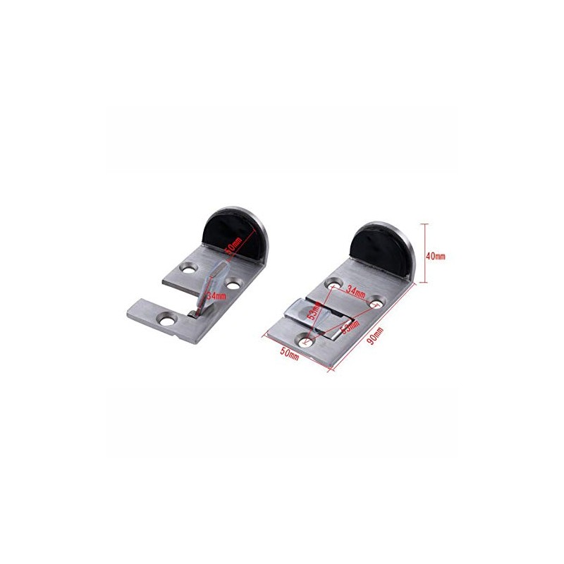 n/a Thickened Stainless Steel Door Stop Hidden Door Holders Catch