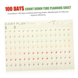 OHPHCALL 10sheets Management Planner for Students Daily Planning Charts Goal Setting Tracking Convenient Wall for Study Work Productivity Self-Discipline Tool