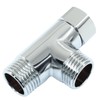 Hordion T Valve Adapter, G1/2" 3 Way Diverter Hose Fitting