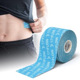 SISSEL EPIFLOW Kinesiology Tape 5cmx5m Blau | Kinesiologie Tape für Sport & Therapie | Physio & Sporttape | Medizinisches Tape für Schmerzen & Narben | Knie Tape | Kinesiotapes | Baumwolle Tape Sport
