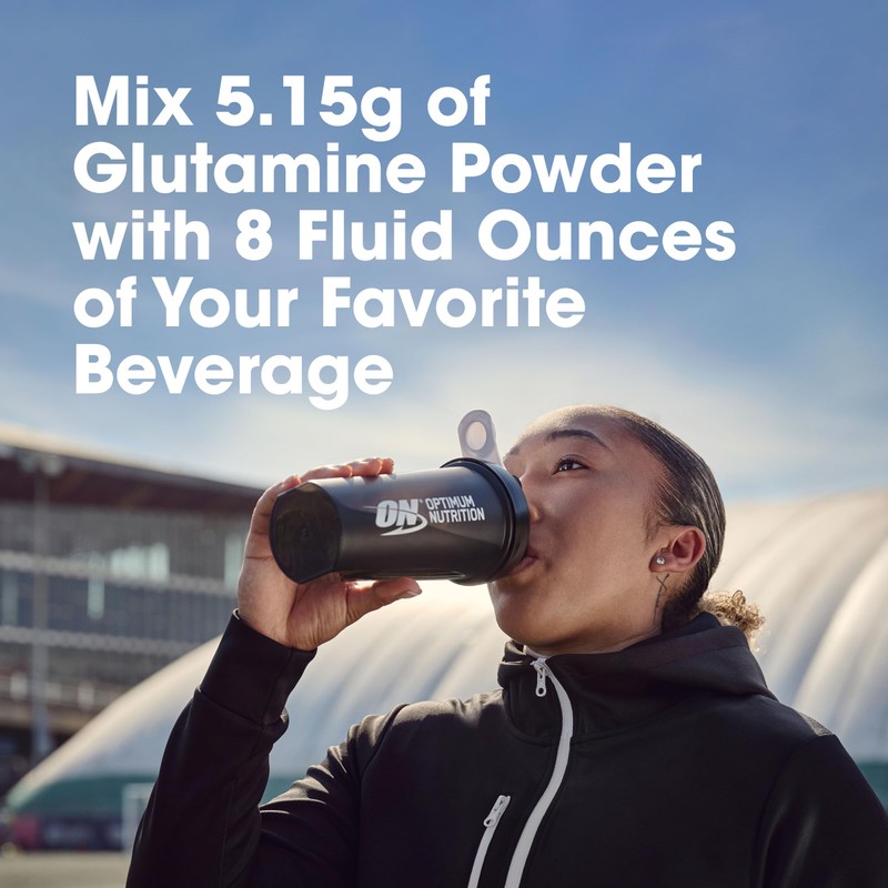 Optimum Nutrition L-Glutamine Muscle Recovery Powder, 1000 Gram, 194 Servings