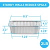 MontoPack Aluminum Disposable Loaf Pans | Deep Standard Size 8.5”