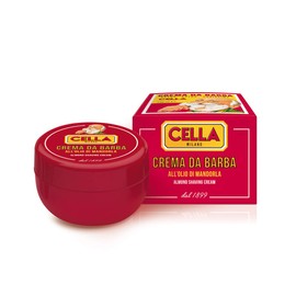 Cella Milano Classic Almond Shave Cream/Soap with Tallow, 150 gm, Made in Italy, A favorite of European Barbershops for 125 Years | CELLA
