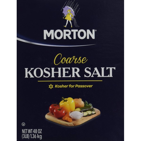 Morton Salt Kosher Salt, 3 lb, 2 pk