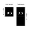 sourcing map Clothing Sewing Size Label, XS Sizes Woven Embroidered