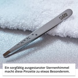 Rubis Six Stars Special Collection Eyebrow Tweezers Stainless Steel Slanted