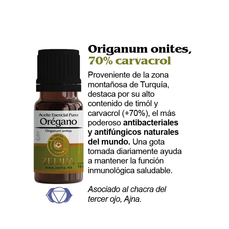3 Aceites Esenciales de Orégano Puro ZELIHA, Origanum Onites, 15ml,
