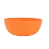 Mainstays new 4 pcs Mainstays Plastic ribbed ,Cereal Bowls orange