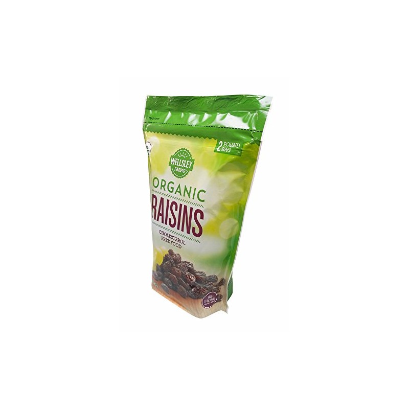 Wellsley Farms Organic Raisins, 2 Lbs.,, 32 Oz ()