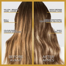 L'Oreal Paris Le Color Gloss One Step In-Shower Toning Hair Gloss, Neutralizes Brass, Conditions & Boosts Shine, Smoky Bronde, 4 Ounce