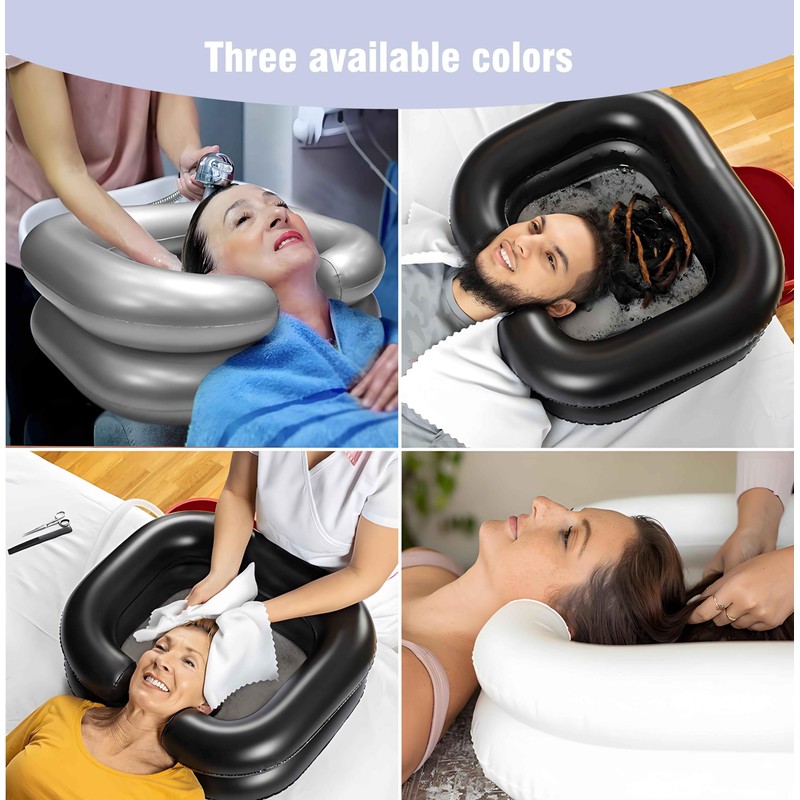 Inflatable Shampoo Basin - Portable Hair Washing Tray for Disabled,