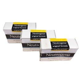 Neutrogena The Transparent Facial Bar, Original Formula Fragrance-Free Pack of 3