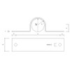 Pipe Saddle Clamp - Guide - 24 mm ID, 23