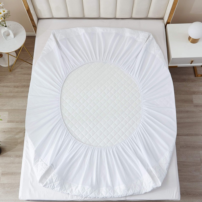 Elif Twin XL Extra Long Mattress Protector, 100% Waterproof, Quilted