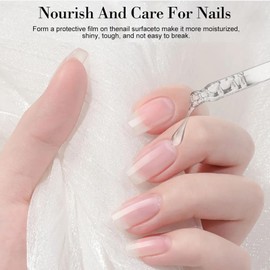 Cuticle Oil - 45ML Almond Cuticle Oil for Nails Dry Skin - Nutrition Soften Oil Plant Cuticle Nutrient Oil Nourish Repair Damaged for Nail Care Moisturizes Strengthen Bright