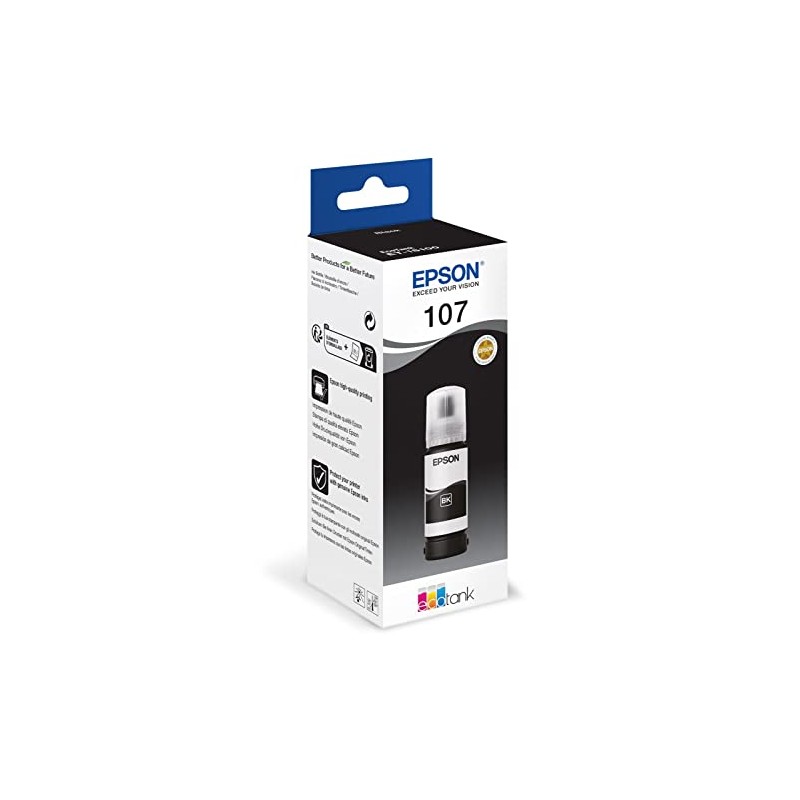 Epson EcoTank 107 Original Ink Bottle, Black