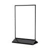 Deflecto® Double-Sided Sign Holder with Black Frame and Base (8.5