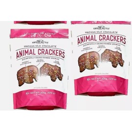 Copper Kettle Animal Crackers  with Rainbow Sprinkles 20 Oz each (2 packs)