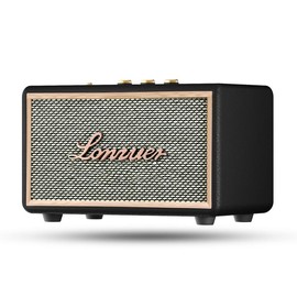 Retro Portable Bluetooth Speaker,Vintage Wireless Speaker with 80W Loud Bass Subwoofer,10000mAh Battery Power,Aux Input,SD Card Slot,USB Port,TWS Pairing for Home/Party/Outdoor/Office-Black - Color: Black