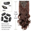 22Inch Long Straight Wavy Hair Extension 7Pcs/Set 16 Clips High