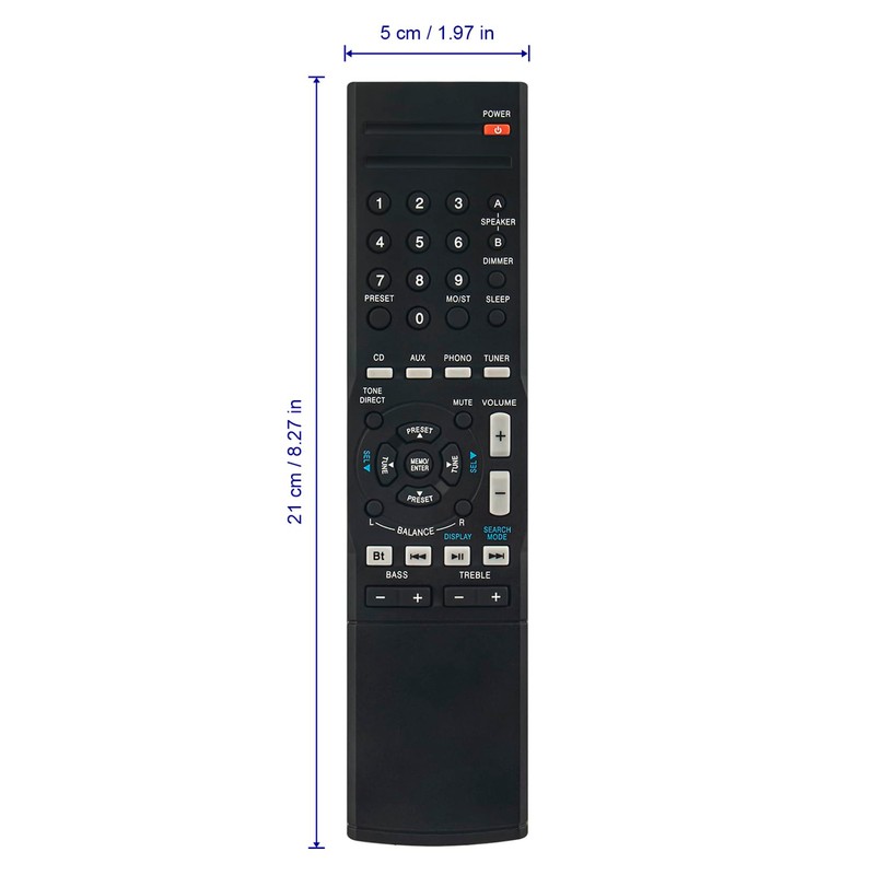 RC-157 Replace Remote Control Compatible with Sherwood AM/FM Stereo Receiver