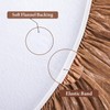 UMINEUX Oval Fitted Vinyl Tablecloth with Elastic Edged & Flannel